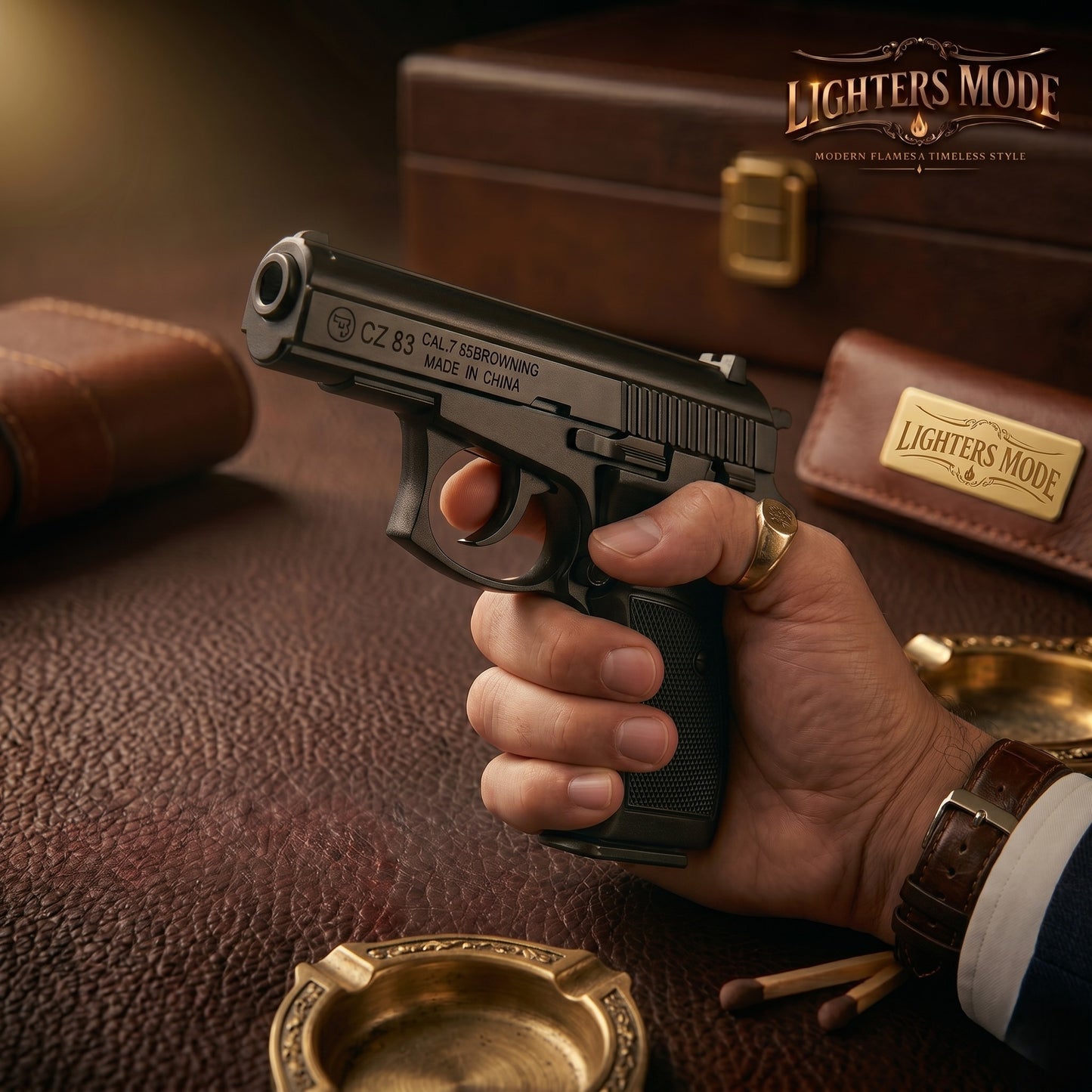 𝐏𝐫𝐞𝐦𝐢𝐮𝐦 𝐂𝐙 83 𝐓𝐚𝐜𝐭𝐢𝐜𝐚𝐥 𝐏𝐢𝐬𝐭𝐨𝐥 𝐋𝐢𝐠𝐡𝐭𝐞𝐫 - 𝐌𝐚𝐭𝐭𝐞 𝐁𝐥𝐚𝐜𝐤 𝐖𝐢𝐧𝐝𝐩𝐫𝐨𝐨𝐟 𝐌𝐞𝐭𝐚𝐥 𝐆𝐮𝐧 𝐋𝐢𝐠𝐡𝐭𝐞𝐫