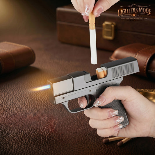 𝐏𝐫𝐞𝐦𝐢𝐮𝐦 2-𝐢𝐧-1 𝐆𝐮𝐧 𝐋𝐢𝐠𝐡𝐭𝐞𝐫 & 𝐂𝐢𝐠𝐚𝐫𝐞𝐭𝐭𝐞 𝐂𝐚𝐬𝐞 - 𝐍𝐨𝐯𝐞𝐥𝐭𝐲 𝐏𝐢𝐬𝐭𝐨𝐥 𝐋𝐢𝐠𝐡𝐭𝐞𝐫 𝐁𝐨𝐱