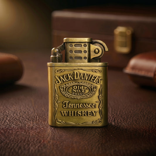 𝐀𝐧𝐭𝐢𝐪𝐮𝐞 𝐁𝐫𝐚𝐬𝐬 𝐉𝐚𝐜𝐤 𝐃𝐚𝐧𝐢𝐞𝐥'𝐬 𝐆𝐚𝐬 𝐋𝐢𝐠𝐡𝐭𝐞𝐫 - 𝐄𝐦𝐛𝐨𝐬𝐬𝐞𝐝 𝐒𝐨𝐟𝐭 𝐅𝐥𝐚𝐦𝐞 𝐏𝐨𝐜𝐤𝐞𝐭 𝐋𝐢𝐠𝐡𝐭𝐞𝐫